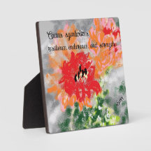 Bordsskiva med duk : Kactusblomma