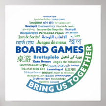 Bordsspel för oss Poster tillsammans
