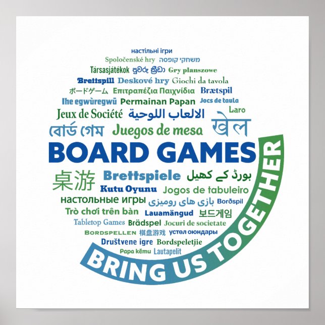 Bordsspel för oss Poster tillsammans (Framsidan)