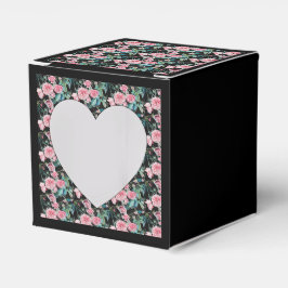 Bordstablett för shabby rosa rosblommig tebjudning presentaskar