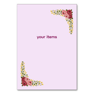 Bordstält skylt bordsnummer