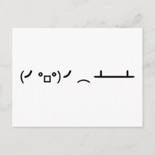 Bordsväng Svängande Ascii Känsloikon Vykort