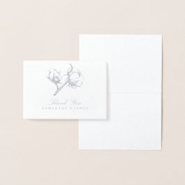 Bordsverk för silverolja, bomullsbränna, Etching B Folierat Kort