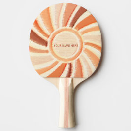 Bordtennis, Anpassat Namn, Trä Pastell Mönster, Pingisracket