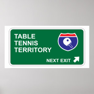 Bordtennis därefter går ut poster