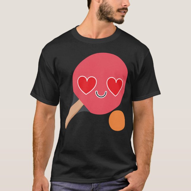 Bordtennis-emoji T Shirt (Framsida)