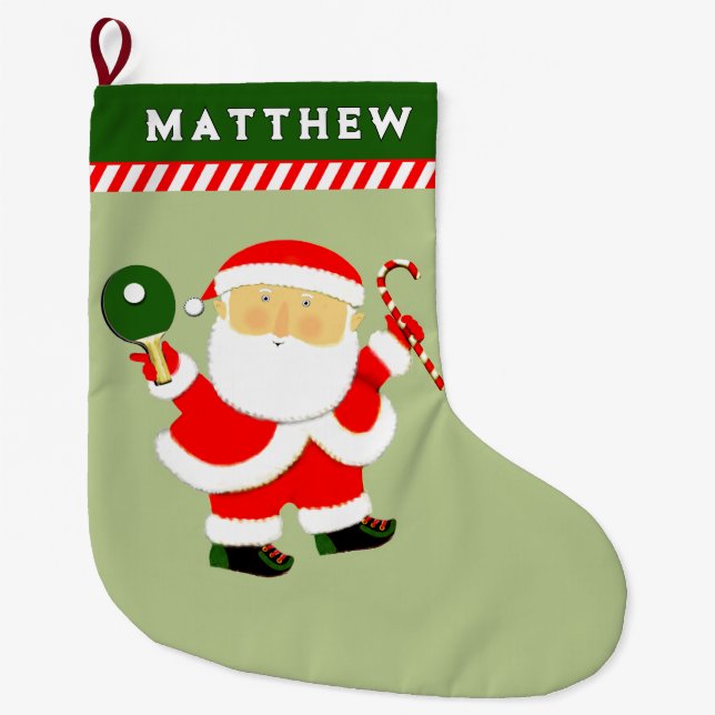 Bordtennis Holiday Present Stor Julstrumpa (Framsidan)