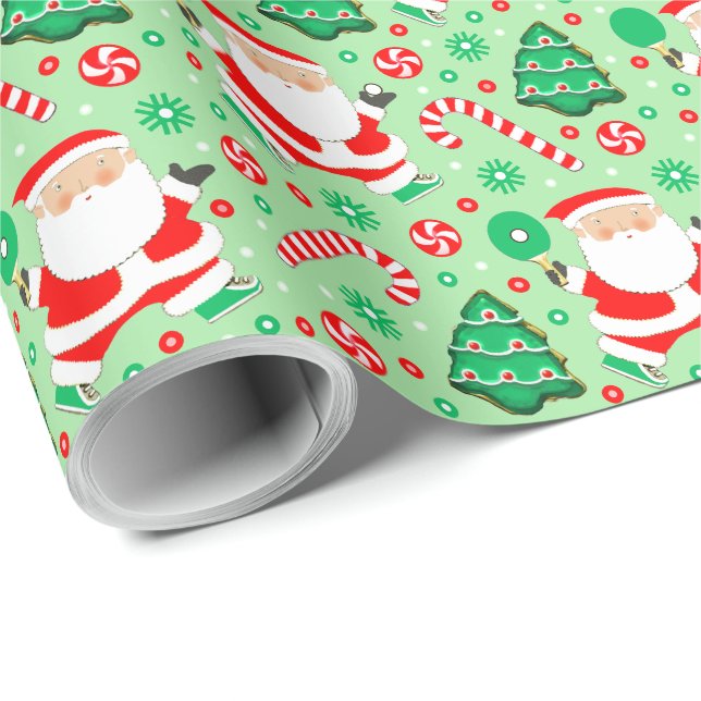 Bordtennis Holiday Presentpapper (Rullad Hörn)