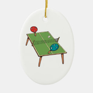 Bordtennis Julgransprydnad Keramik