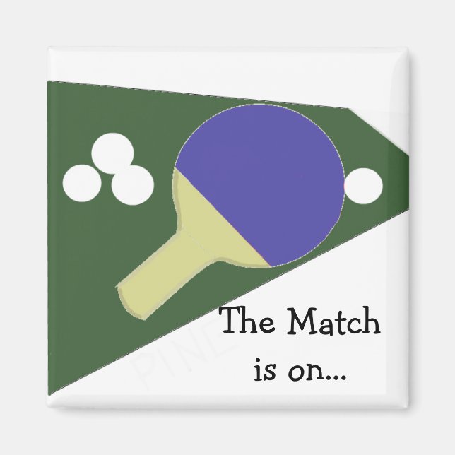 Bordtennis Magnet (Framsidan)