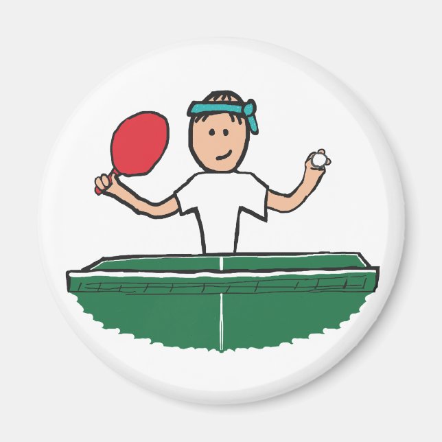 Bordtennis Magnet (Framsidan)