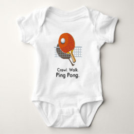 Bordtennis Ping Pong Baby Bodysuit T Shirt