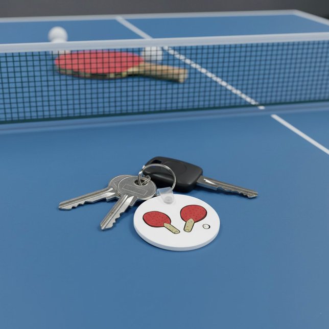 Bordtennis Ping Pong Nyckelring (Skapare uppladdad)