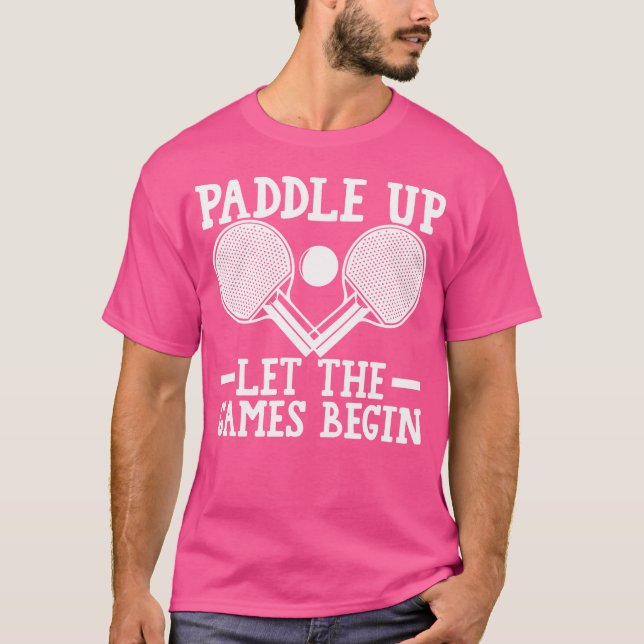 Bordtennis Ping Pong T Shirt (Framsida)