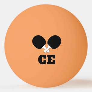 Bordtennis Ping Pong Tema Monogram Namn Ping Pingisboll