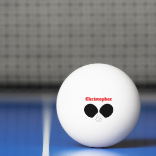 Bordtennis Ping Pong Tema Monogram Namn Ping Pingisboll