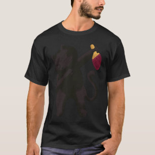 Bordtennis Svart Katt Pingpong Svart Dräkt Katt P T Shirt