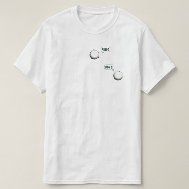 Bordtennis Tee Shirt (Design framsida)