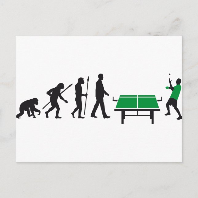bordtennis vykort (Framsida)