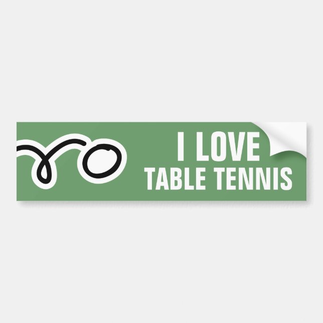 Bordtennisbildekal för pingpongfläktar bildekal (Framsidan)