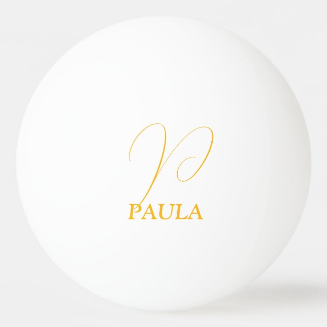 Bordtennisboll med monogram pingisboll (Framsidan)