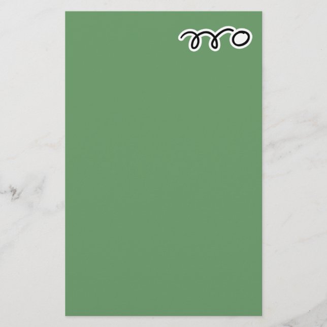 Bordtennisbrevpapperpapper för handstilbrev brevpapper (Framsida)