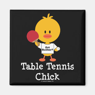 Bordtennischickmagnet Magnet