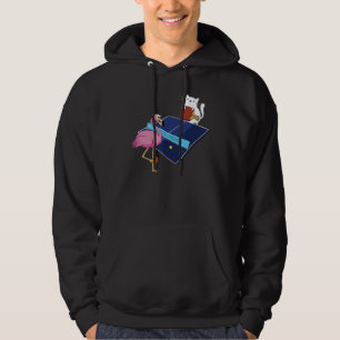 Bordtennisdräkt damer katt flamingo bordtennis hoodie