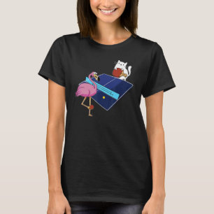 Bordtennisdräkt damer katt flamingo bordtennis t shirt