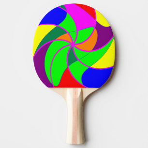 Bordtennisfladdermöss/paddlar - färgTwirls Pingisracket