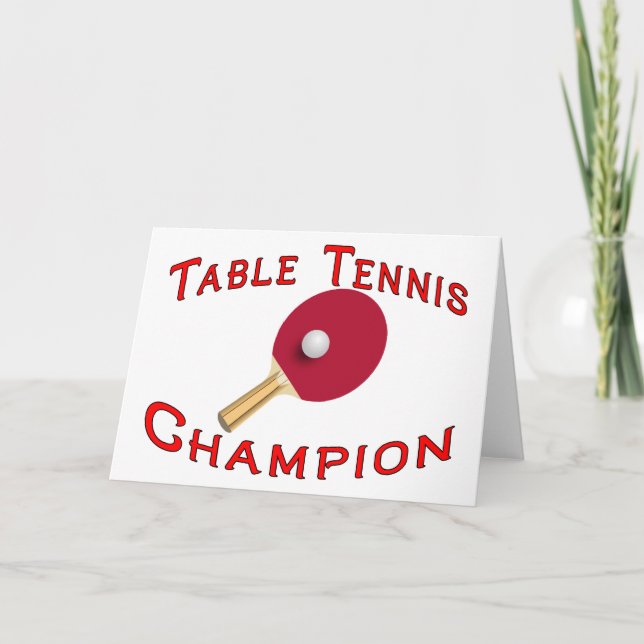 Bordtennismästare Kort (Framsida)