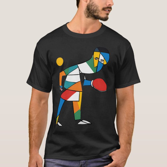 Bordtennisspelare T Shirt (Framsida)