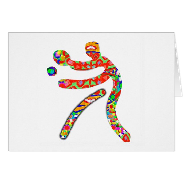 BORDTENNISsportar Hälsningskort (Framsidan Horizontal)