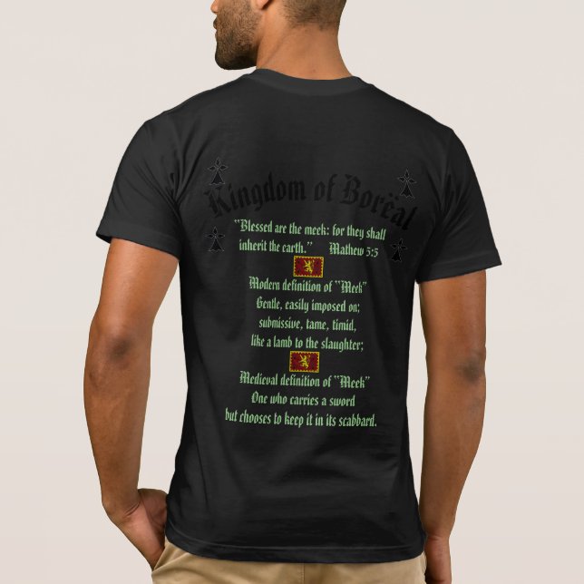 Boreal Forest Medieval Village T Shirt (Baksida)