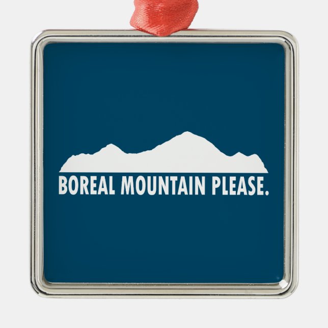 Boreal Mountain California, tack Julgransprydnad Metall (Framsidan)