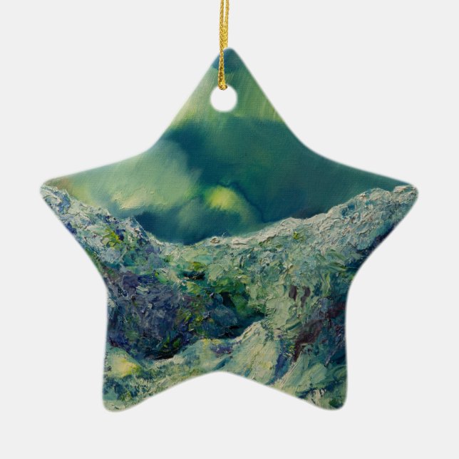 Borealis Dance Ceramic Ornament (Framsidan)