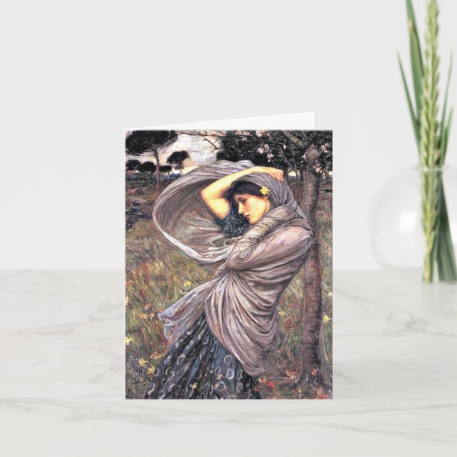 Boreas, bra konsmålning av John Waterhouse Helgkort (Framsida)