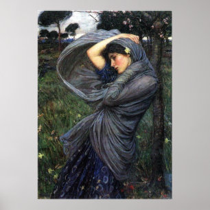 Boreas Pre-Raphaelite Poster av John W. Waterhouse
