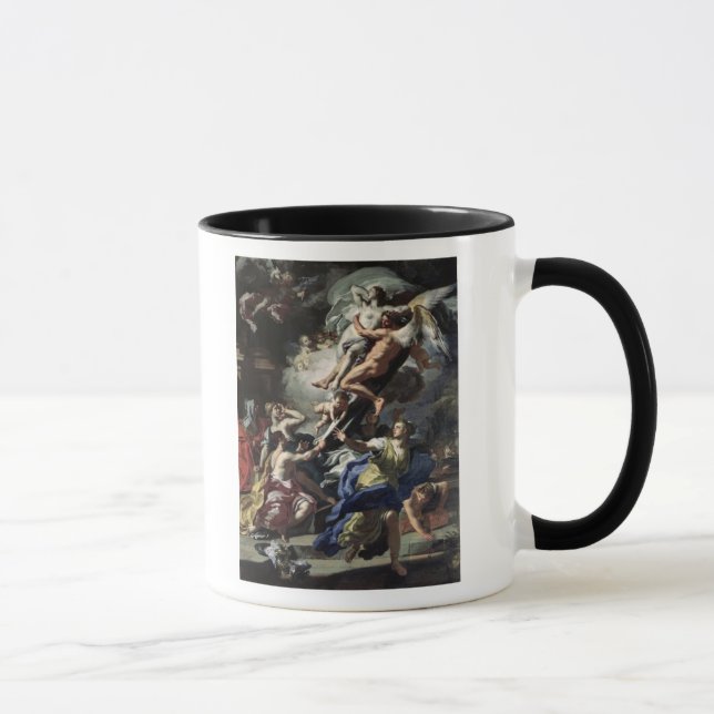 Boreas som rövar bort Oreithyia Mugg (Höger)