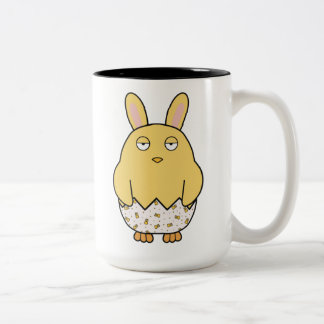 Bored Bunny Chick Två-Tonad Mugg