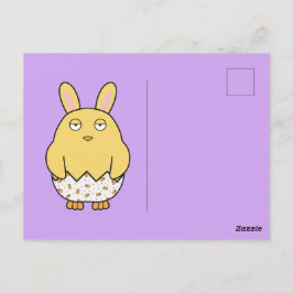 Bored Bunny Chick Vykort