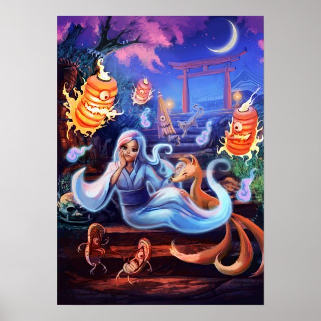 Bored Little Ghost Poster (Framsidan)