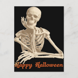 Bored Skeleton Vykort