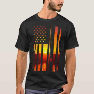 BoredKoalas Kamouflage USA Flag Fiskare Vintage Fi T Shirt