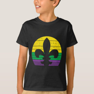Boredkoalas Retro Jester Hat Silhouette Mardi Gras T Shirt