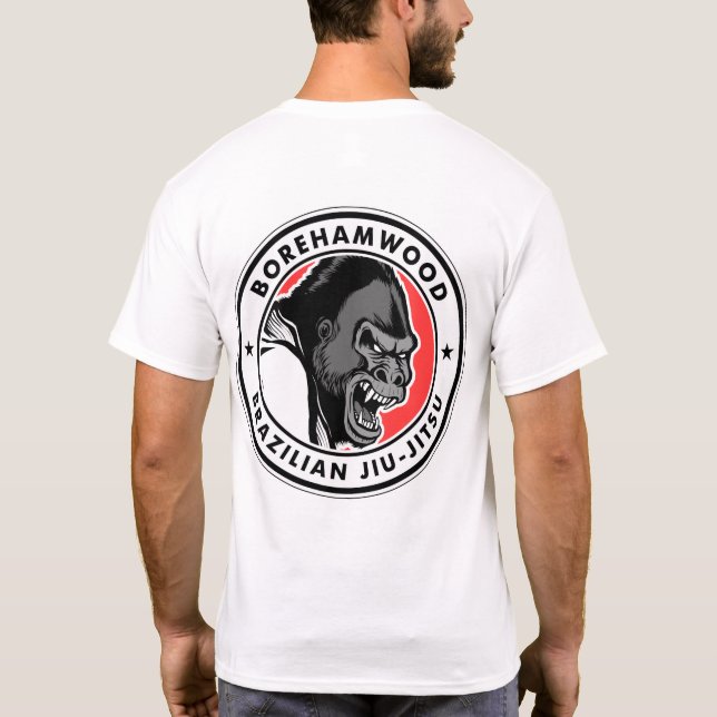 Borehamwood BJJ klubbT-tröja (vit) T Shirt (Baksida)