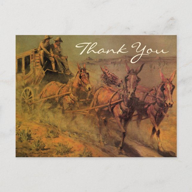 Borein's Stage Coach Vykort (Framsida)