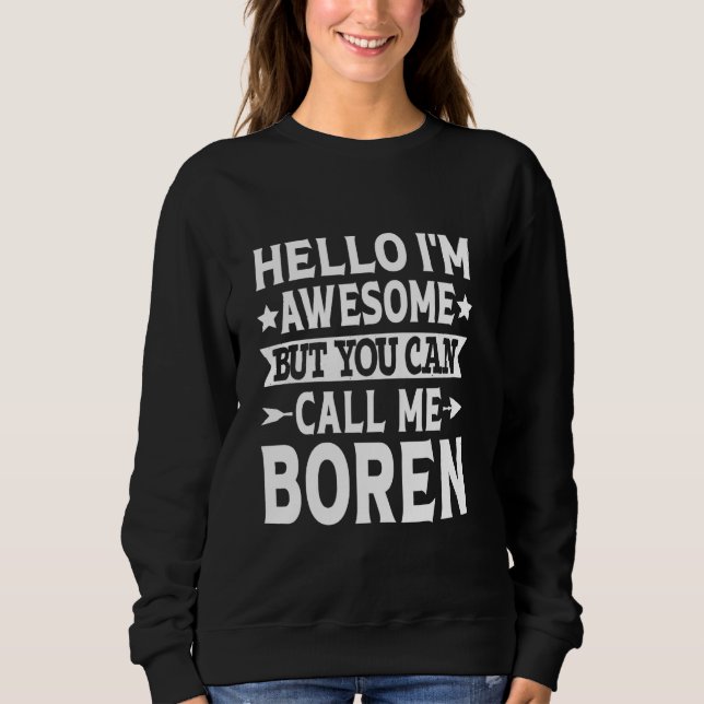 Boren Surname Ring mig Boren Family Team Efternamn T Shirt (Framsida)