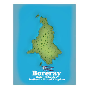 Boreray Outer Hebrides Scotland UK Fototryck