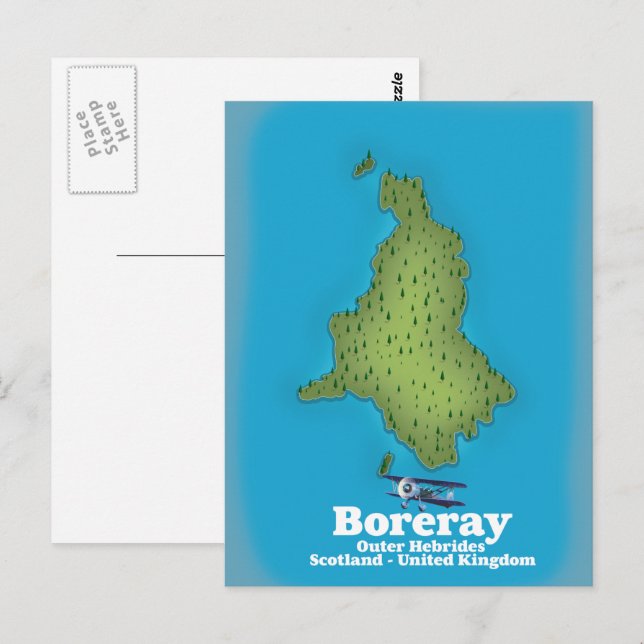 Boreray Yttre Hebriderna Skottland Storbritannien Vykort (Fram/baksida)